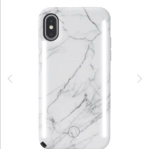 White Marble Lumee Case iPhone X